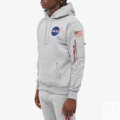 Толстовка Alpha Industries Space Shuttle Hoody - END. Exclusive 178317-17 | Grey Heather фото 3