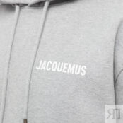 Толстовка Jacquemus Classic Logo Popover Hoody 22H226JS210-2120-950 | Grey фото 2