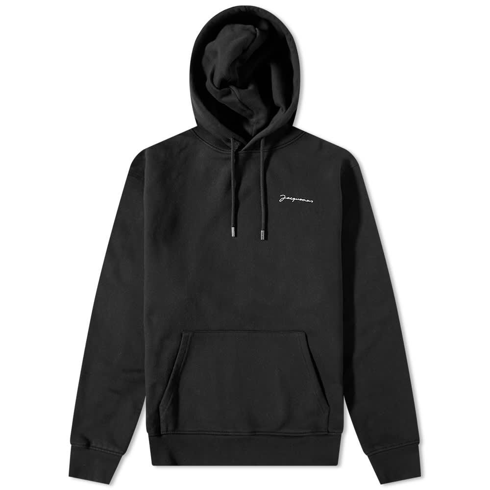 Толстовка Jacquemus Logo Popover Hoody 22H226JS310-2120-990 | Black фото 1