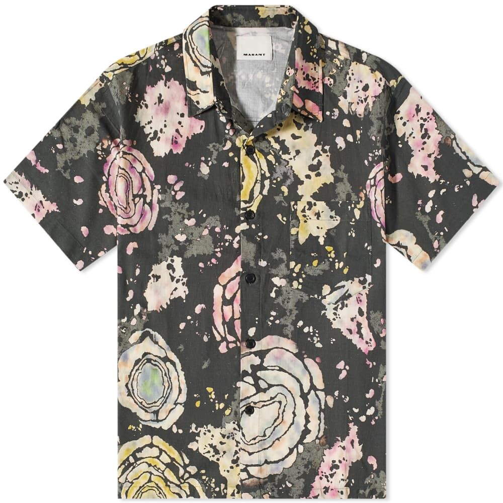 Рубашка Isabel Marant Iggy Floral Vacation Shirt 23PCH0039HA-A1I40H-02FK | Faded Black фото 1