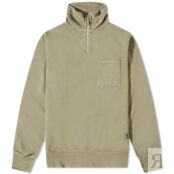 Толстовка Universal Works Half Zip Sweat 28602-OLV | Light Olive фото 1