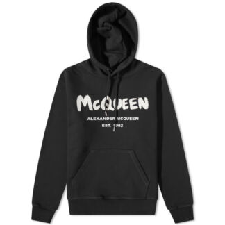 Толстовка Alexander McQueen Grafitti Logo Popover Hoody