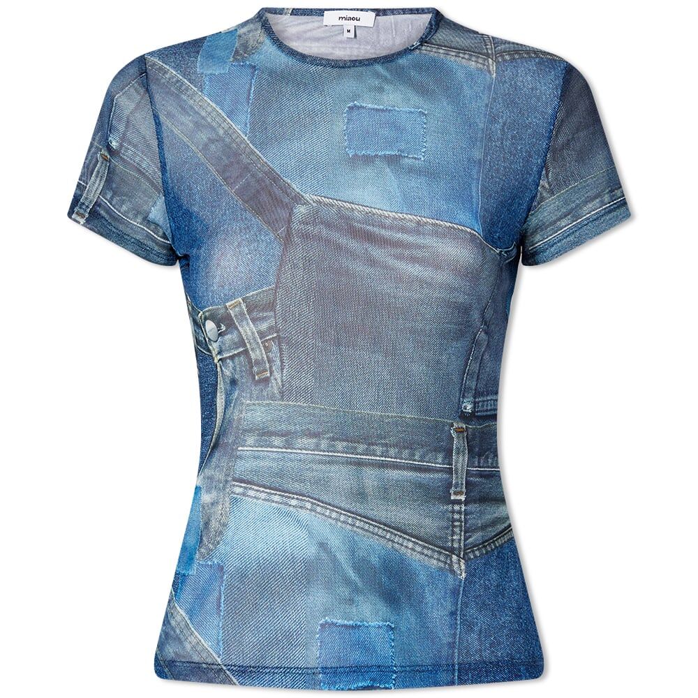 Футболка Miaou Mini Tee 7026PM2DEN | Denim Print фото 1