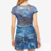 Футболка Miaou Mini Tee 7026PM2DEN | Denim Print фото 3