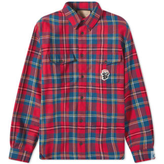 Рубашка Gucci Checked Logo Flannel Shirt