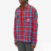 Рубашка Gucci Checked Logo Flannel Shirt 7209960-ZAK7U-6499 | Red фото 3