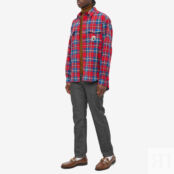 Рубашка Gucci Checked Logo Flannel Shirt 7209960-ZAK7U-6499 | Red фото 5