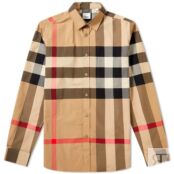 Рубашка Burberry Somerton Oversize Check Shirt 8010213-A7028 | Archive Beige Check фото 1