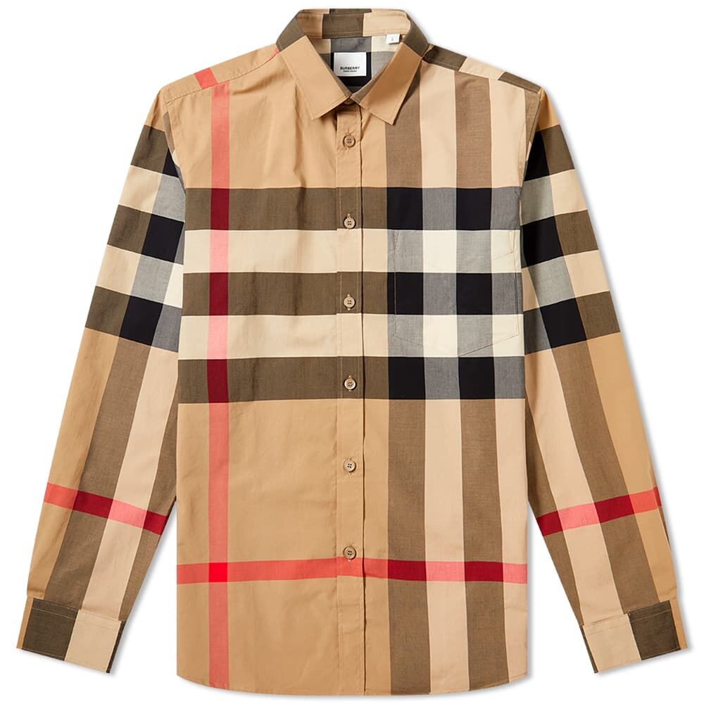 Рубашка Burberry Somerton Oversize Check Shirt 8010213-A7028 | Archive Beige Check фото 1