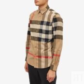 Рубашка Burberry Somerton Oversize Check Shirt 8010213-A7028 | Archive Beige Check фото 2