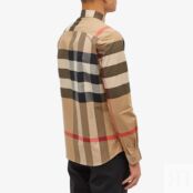 Рубашка Burberry Somerton Oversize Check Shirt 8010213-A7028 | Archive Beige Check фото 3