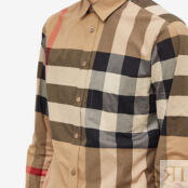 Рубашка Burberry Somerton Oversize Check Shirt 8010213-A7028 | Archive Beige Check фото 4