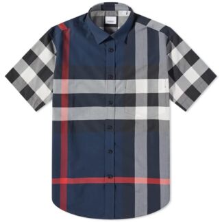 Рубашка Burberry Short Sleeve Somerton Large Check Shirt