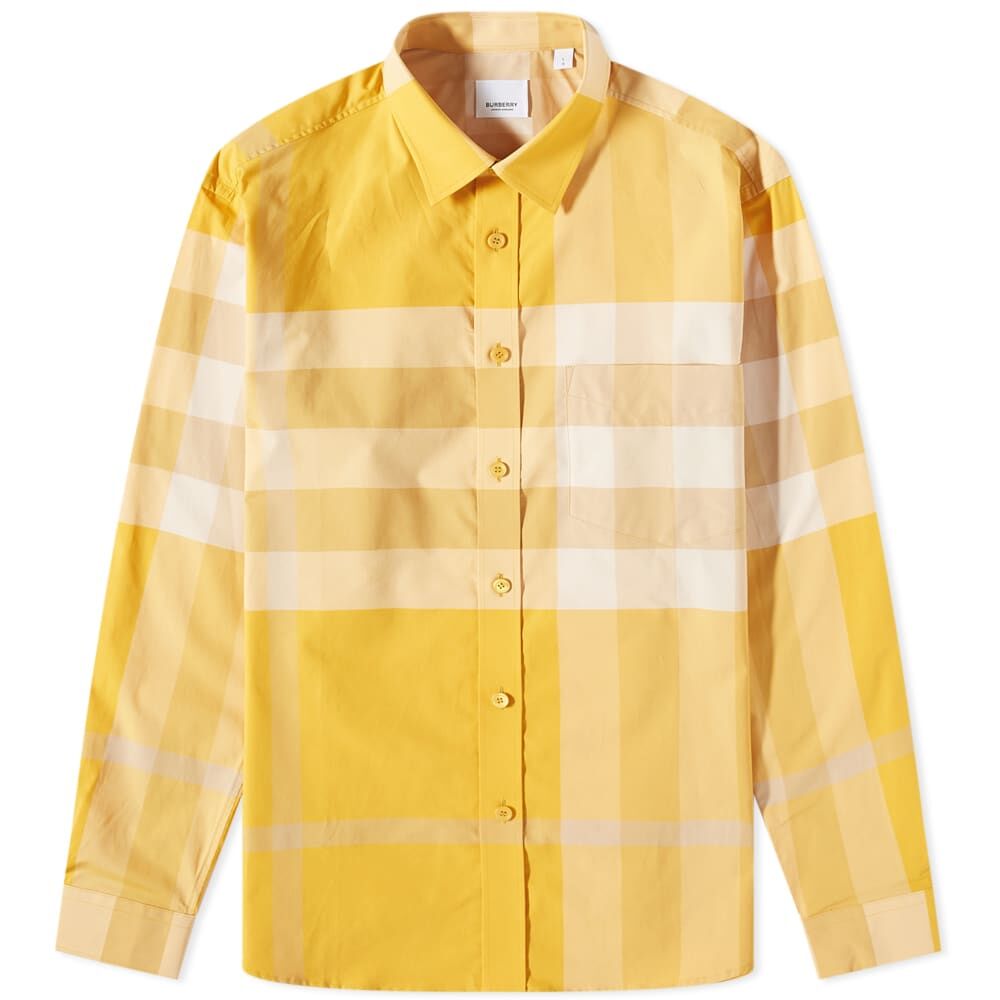 Рубашка Burberry Somerton Large Check Shirt 8065974A8951 | Marigold Ip Check фото 1