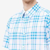 Рубашка Burberry Short Sleeve Caxton Check Shirt 8069048B4547 | Optic White Ip Check фото 2