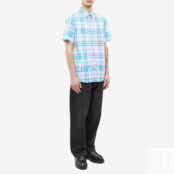 Рубашка Burberry Short Sleeve Caxton Check Shirt 8069048B4547 | Optic White Ip Check фото 5