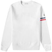 Толстовка Moncler Arch Logo Crew Sweat 8G000-05-899WC-032 | White фото 1