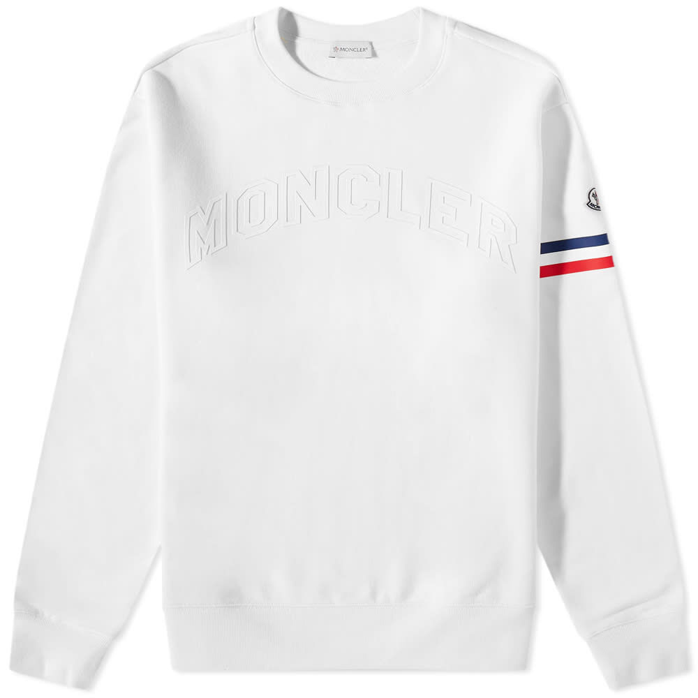 Толстовка Moncler Arch Logo Crew Sweat 8G000-05-899WC-032 | White фото 1