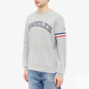 Толстовка Moncler Arch Logo Crew Sweat 8G000-05-899WC-984 | Grey Melange фото 3