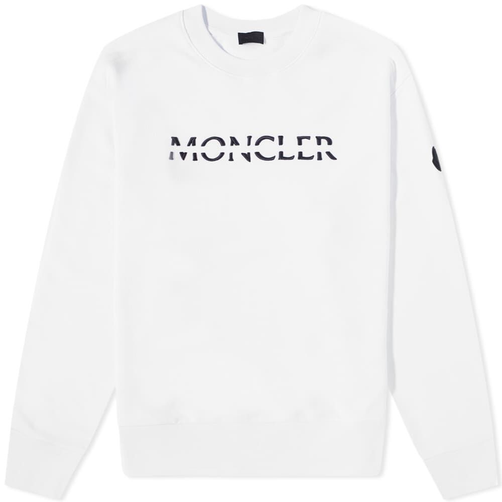 Толстовка Moncler Logo Crew Sweat 8G000-10-809KR-001 | White фото 1