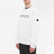 Толстовка Moncler Logo Crew Sweat 8G000-10-809KR-001 | White фото 3