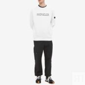 Толстовка Moncler Logo Crew Sweat 8G000-10-809KR-001 | White фото 5