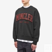 Толстовка Moncler Arch Logo Crew Sweat 8G000-19-M2642-999 | Black фото 3