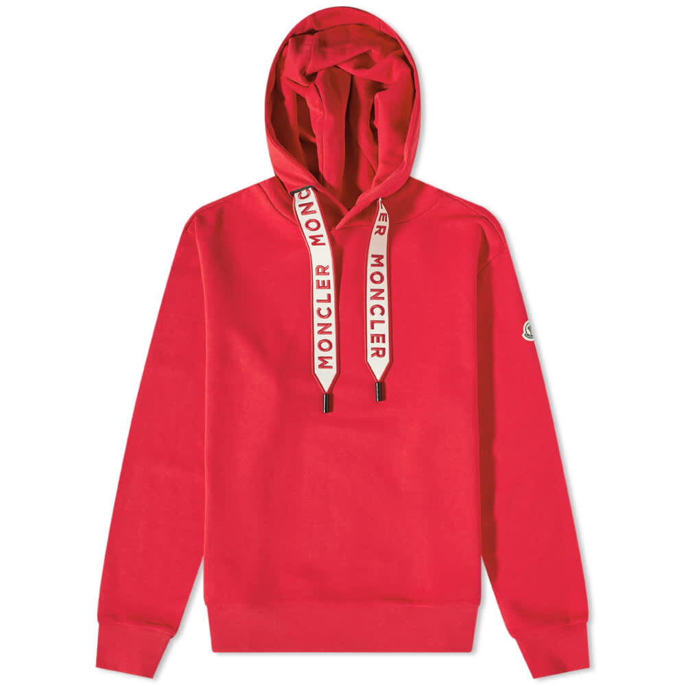 Толстовка Moncler Drawstring Logo Popover Hoody 8G000-23-809KR-477 | Red фото 1