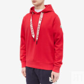 Толстовка Moncler Drawstring Logo Popover Hoody 8G000-23-809KR-477 | Red фото 3