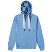 Толстовка Moncler Drawstring Logo Popover Hoody 8G000-23-809KR-722 | Blue фото 1