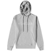 Толстовка Moncler Logo Drawstring Popover Hoody 8G000-24-899WI-984 | Grey фото 1