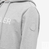 Толстовка Moncler Logo Drawstring Popover Hoody 8G000-24-899WI-984 | Grey фото 2