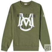 Толстовка Moncler Large M Crew Sweat 8G000-35-899WC-875 | Green фото 1