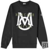 Толстовка Moncler Large M Crew Sweat 8G000-35-899WC-999 | Black фото 1