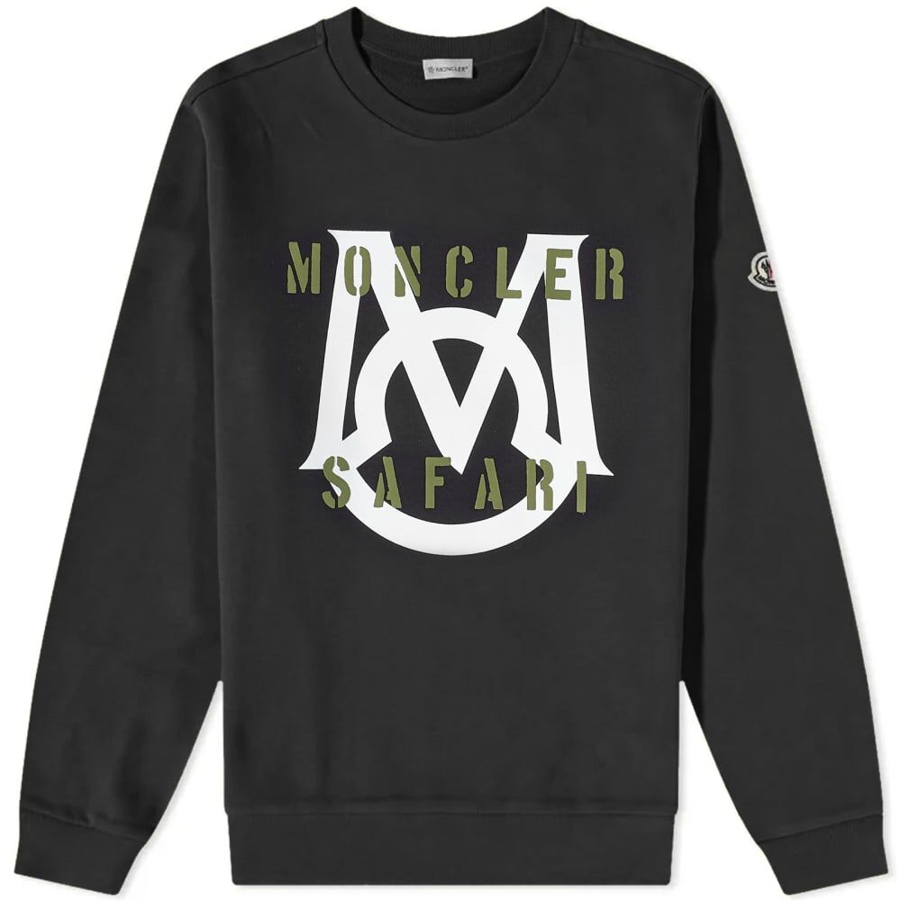 Толстовка Moncler Large M Crew Sweat 8G000-35-899WC-999 | Black фото 1