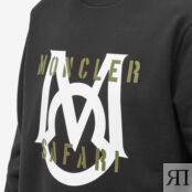 Толстовка Moncler Large M Crew Sweat 8G000-35-899WC-999 | Black фото 4