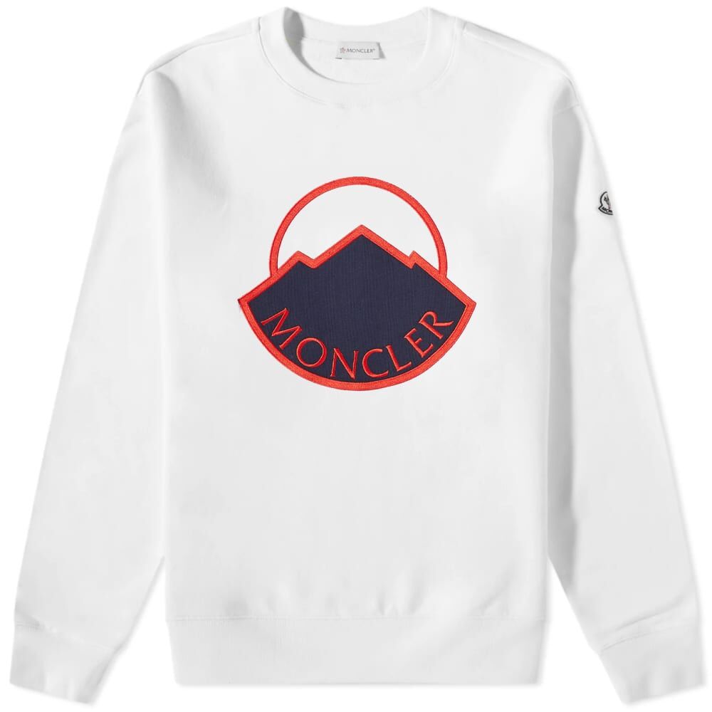 Толстовка Moncler Large Logo Crew Sweat 8G000-46-899YE-002 | White фото 1