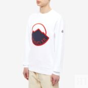 Толстовка Moncler Large Logo Crew Sweat 8G000-46-899YE-002 | White фото 3