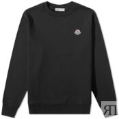 Толстовка Moncler Logo Crew Sweat 8G000-53-809KR-999 | Black фото 1