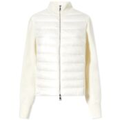 Джемпер Moncler Padded High Neck Cardigan 9B000-18-M1131-030 | White фото 1