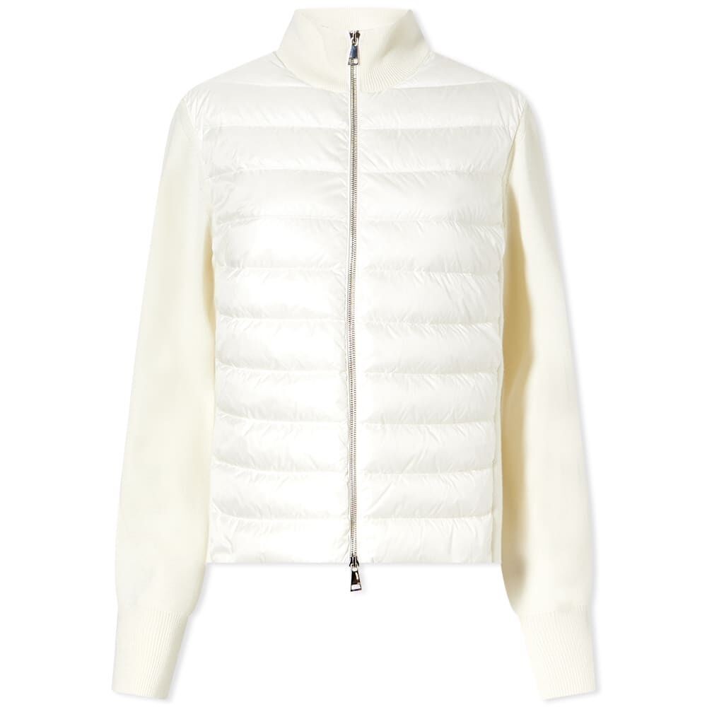 Джемпер Moncler Padded High Neck Cardigan 9B000-18-M1131-030 | White фото 1