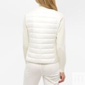 Джемпер Moncler Padded High Neck Cardigan 9B000-18-M1131-030 | White фото 3