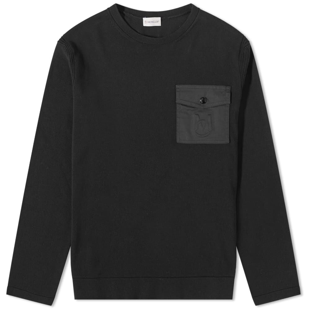 Толстовка Moncler Pocket Crew Sweat 9C000-17-M1367-999 | Black фото 1