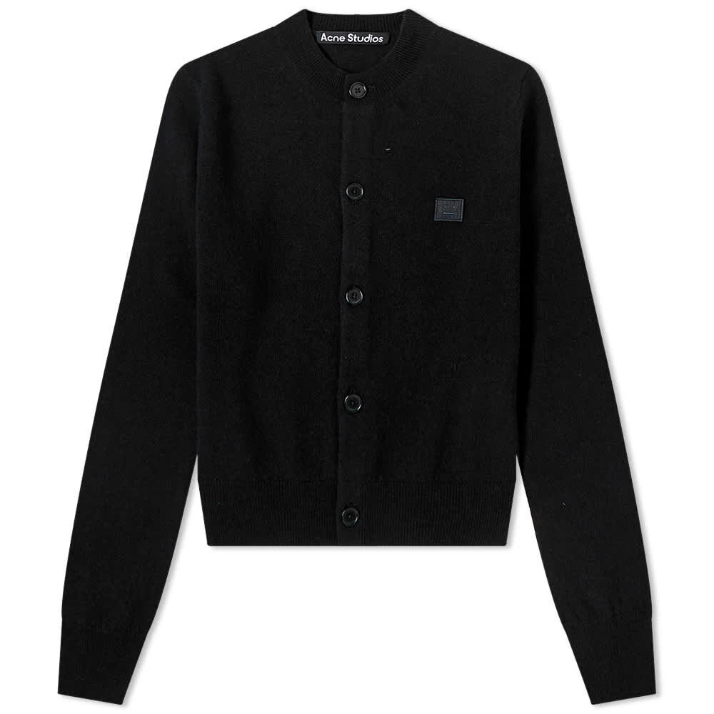 Джемпер Acne Studios Keva Face Slim Fit Cardigan A60280-900 | Black фото 1