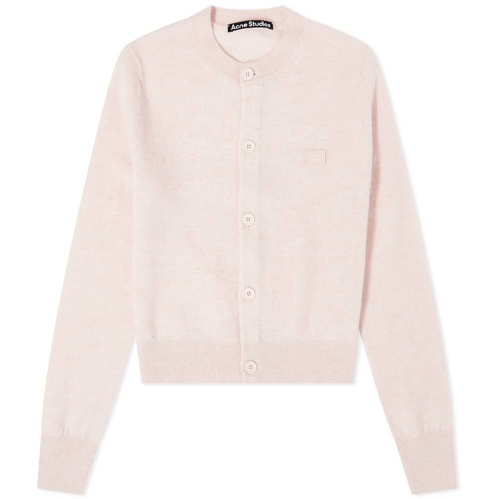 Джемпер Acne Studios Keva Slim Face Cardigan A60280-CS1 | Faded Pink Melange фото 1