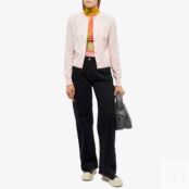 Джемпер Acne Studios Keva Slim Face Cardigan A60280-CS1 | Faded Pink Melange фото 5