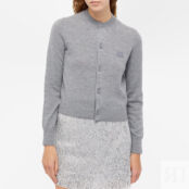 Джемпер Acne Studios Keva Face Slim Fit Cardigan A60280-990 | Grey Melange фото 2