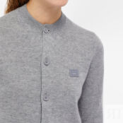 Джемпер Acne Studios Keva Face Slim Fit Cardigan A60280-990 | Grey Melange фото 4