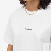 Футболка Acne Studios Logo Tee AL0135-183 | Optic White фото 5