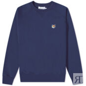 Толстовка Maison Kitsuné Fox Head Patch Classic Sweat AM00303KM0001-P480 | Navy фото 1